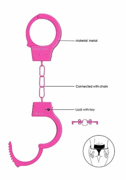 Beginner""s Handcuffs - Pink Ouch! Beginner""s Handcuffs - Pink Ouch!