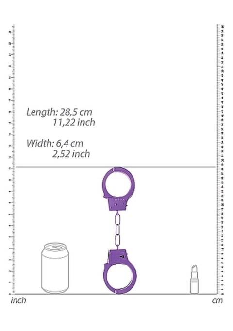 Beginner""s Handcuffs - Purple Ouch! Beginner""s Handcuffs - Purple Ouch!