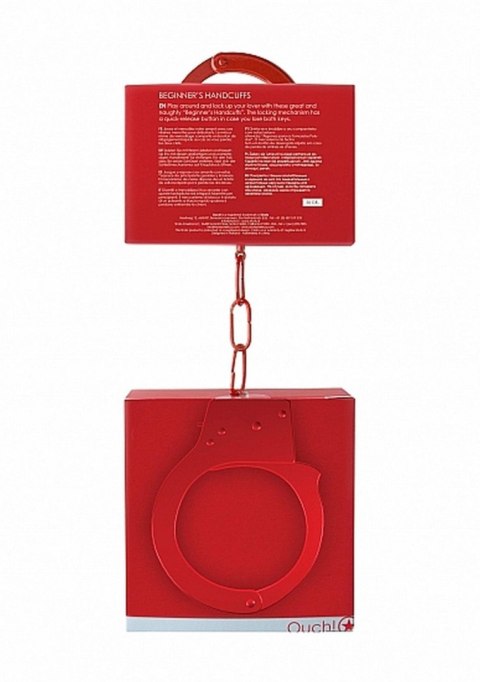 Beginner""s Handcuffs - Red Ouch! Beginner""s Handcuffs - Red Ouch!