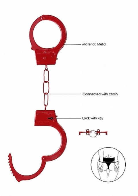 Beginner""s Handcuffs - Red Ouch! Beginner""s Handcuffs - Red Ouch!