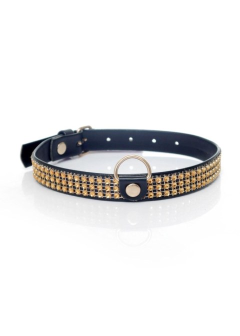Fetish B - Series Collar with crystals 2 cm gold Fetish B - Series Fetish B - Series Collar with crystals 2 cm gold Fetish B - Series
