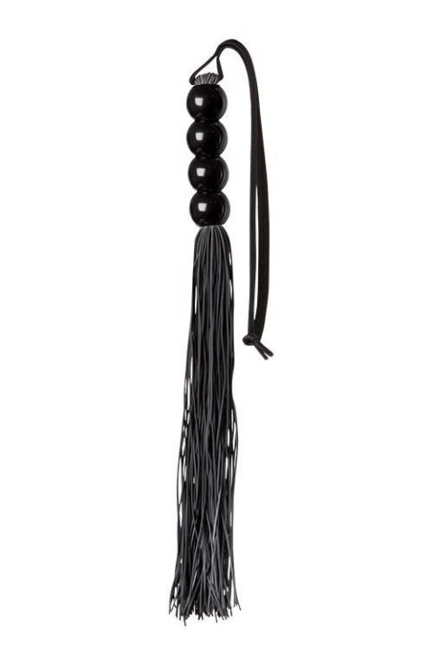 GP SILICONE FLOGGER WHIP BLACK Guilty Pleasure BDSM GP SILICONE FLOGGER WHIP BLACK Guilty Pleasure BDSM