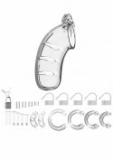 Model 03 - Chastity - 4.5"" - Cock Cage - Transparent ManCage Model 03 - Chastity - 4.5"" - Cock Cage - Transparent ManCage