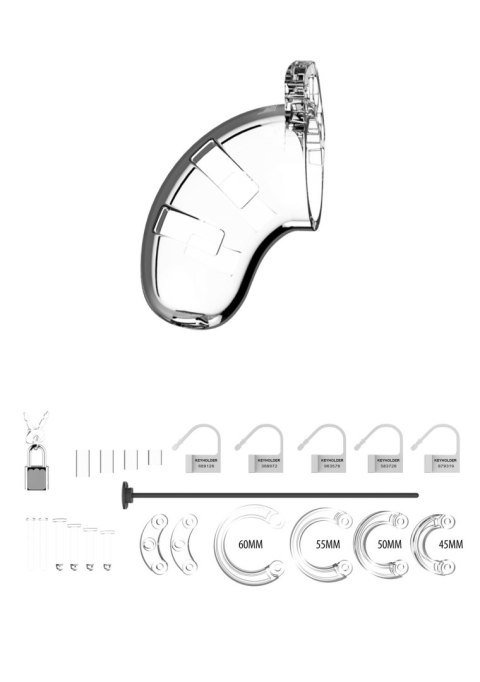 Model 15 - Chastity - 3.5"""" - Cock Cage - Transparent ManCage Model 15 - Chastity - 3.5"""" - Cock Cage - Transparent ManCage