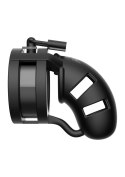 Model 18 - Chastity - 3.5"""" - Sil Cage Ballsplitter - Black ManCage Model 18 - Chastity - 3.5"""" - Sil Cage Ballsplitter - Black ManCage