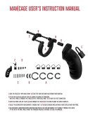 Model 21 - Chastity - 4.5"""" - Silicone Cock Cage - Black ManCage Model 21 - Chastity - 4.5"""" - Silicone Cock Cage - Black ManCage