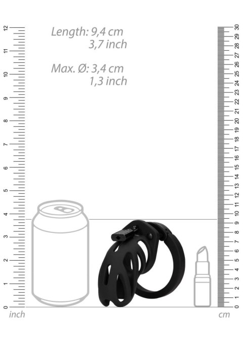 Model 24 - Chastity Cage - 3.5'' / 9 cm - Black ManCage Model 24 - Chastity Cage - 3.5'' / 9 cm - Black ManCage