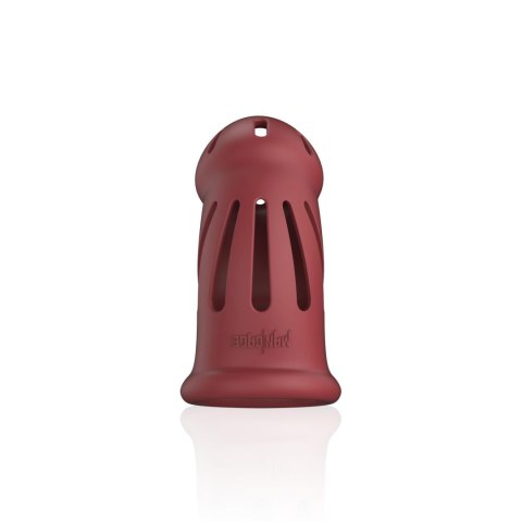 Model 28 - Ultra Soft Silicone Chastity Cage - Red ManCage Model 28 - Ultra Soft Silicone Chastity Cage - Red ManCage