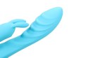 Ribbed Ultra Soft Silicone Rabbit Vibrator - Glacial Blue Loveline Ribbed Ultra Soft Silicone Rabbit Vibrator - Glacial Blue Loveline
