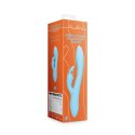 Ribbed Ultra Soft Silicone Rabbit Vibrator - Glacial Blue Loveline Ribbed Ultra Soft Silicone Rabbit Vibrator - Glacial Blue Loveline