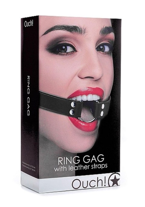 Ring Gag - Black Ouch! Ring Gag - Black Ouch!