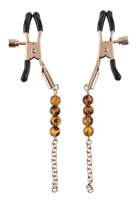 SPORTSHEETS AMBER BEADED NIPPLE CLAMPS Sportsheets SPORTSHEETS AMBER BEADED NIPPLE CLAMPS Sportsheets
