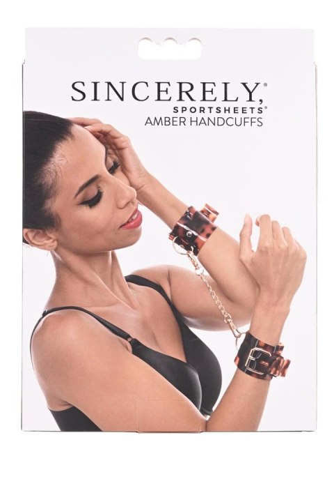 SPORTSHEETS AMBER HAND CUFFS Sportsheets SPORTSHEETS AMBER HAND CUFFS Sportsheets