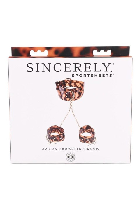 SPORTSHEETS AMBER NECK AND WRIST RESTRAINT Sportsheets SPORTSHEETS AMBER NECK AND WRIST RESTRAINT Sportsheets