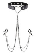 SPORTSHEETS SM AMOR COLLAR WITH NIPPLE JEWELRY Sportsheets SPORTSHEETS SM AMOR COLLAR WITH NIPPLE JEWELRY Sportsheets
