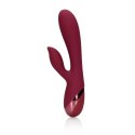 Smooth Silicone Rabbit Vibrator - Dark Cherry Loveline Smooth Silicone Rabbit Vibrator - Dark Cherry Loveline