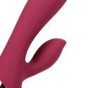Smooth Silicone Rabbit Vibrator - Dark Cherry Loveline Smooth Silicone Rabbit Vibrator - Dark Cherry Loveline