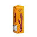 Smooth Silicone Rabbit Vibrator - Dark Cherry Loveline Smooth Silicone Rabbit Vibrator - Dark Cherry Loveline