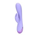 Smooth Silicone Rabbit Vibrator - Digital Lavender Loveline Smooth Silicone Rabbit Vibrator - Digital Lavender Loveline