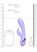 Smooth Silicone Rabbit Vibrator - Digital Lavender Loveline Smooth Silicone Rabbit Vibrator - Digital Lavender Loveline
