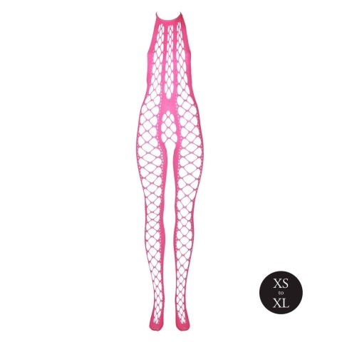 Bodystocking with Halterneck - Pink - XS/XL Ouch! Bodystocking with Halterneck - Pink - XS/XL Ouch!