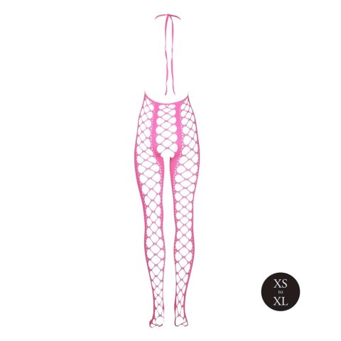 Bodystocking with Halterneck - Pink - XS/XL Ouch! Bodystocking with Halterneck - Pink - XS/XL Ouch!
