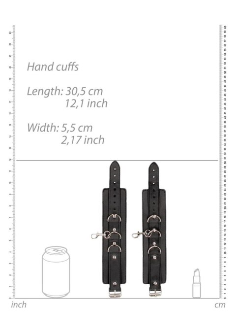 Bonded Leather Collar With Hand Cuffs Ouch! Bonded Leather Collar With Hand Cuffs Ouch!