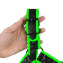 Buckle Bulldog Harness - GitD - Neon Green/Black - S/M Ouch! Buckle Bulldog Harness - GitD - Neon Green/Black - S/M Ouch!