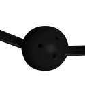 Head Harness with Mouth Cover and Solid Ball Gag - Black Ouch! Head Harness with Mouth Cover and Solid Ball Gag - Black Ouch!