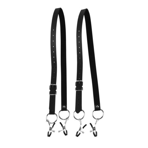 Labia Spreader with Clamps - Black Ouch! Labia Spreader with Clamps - Black Ouch!