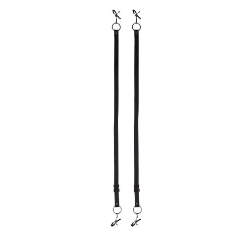 Labia Spreader with Clamps - Black Ouch! Labia Spreader with Clamps - Black Ouch!