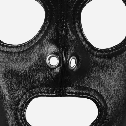 Mask with Brown Ponytail - Black Ouch! Mask with Brown Ponytail - Black Ouch!