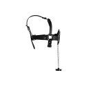 Open Mouth Gag Head Harness with Plug Stopper - Black Ouch! Open Mouth Gag Head Harness with Plug Stopper - Black Ouch!