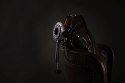 Open Mouth Gag Head Harness with Plug Stopper - Black Ouch! Open Mouth Gag Head Harness with Plug Stopper - Black Ouch!