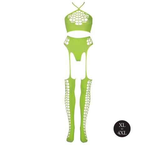 Two Piece with Crop Top and Stockings XL/XXXXL Ouch! Two Piece with Crop Top and Stockings XL/XXXXL Ouch!