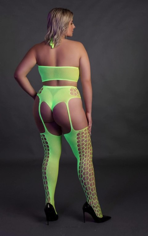 Two Piece with Crop Top and Stockings XL/XXXXL Ouch! Two Piece with Crop Top and Stockings XL/XXXXL Ouch!