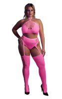 Two Piece with Crop Top and Stockings XL/XXXXL Ouch! Two Piece with Crop Top and Stockings XL/XXXXL Ouch!