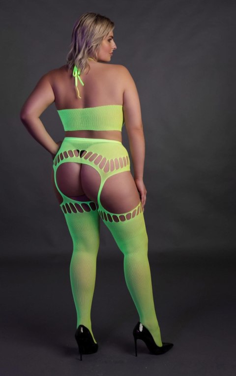 Two Piece with Crop Top and Stockings XL/XXXXL Ouch! Two Piece with Crop Top and Stockings XL/XXXXL Ouch!