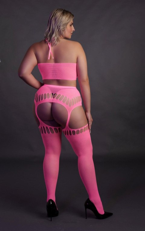Two Piece with Crop Top and Stockings XL/XXXXL Ouch! Two Piece with Crop Top and Stockings XL/XXXXL Ouch!