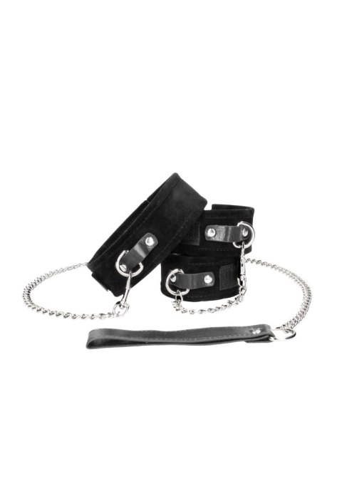 Velcro Collar With Leash And Hand Cuffs Ouch! Velcro Collar With Leash And Hand Cuffs Ouch!