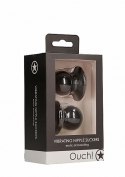 Vibrating Nipple Suckers - Black Ouch! Vibrating Nipple Suckers - Black Ouch!