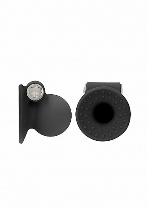 Vibrating Nipple Suckers - Black Ouch! Vibrating Nipple Suckers - Black Ouch!