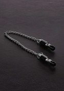 Barrel Tit Clamps with Chain (pair) Steel Barrel Tit Clamps with Chain (pair) Steel