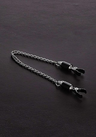 Barrel Tit Clamps with Chain (pair) Steel