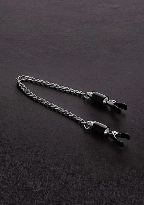 Barrel Tit Clamps with Chain (pair) Steel Barrel Tit Clamps with Chain (pair) Steel