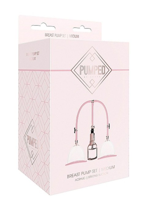 Breast Pump Set Medium - Rose Gold Pumped Breast Pump Set Medium - Rose Gold Pumped