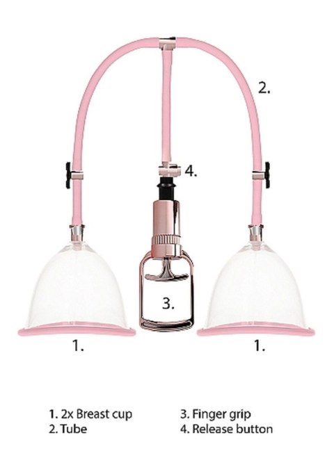 Breast Pump Set Medium - Rose Gold Pumped Breast Pump Set Medium - Rose Gold Pumped