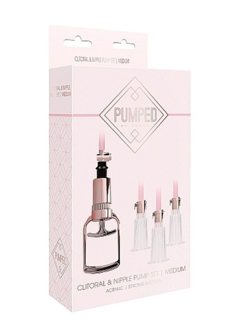Clitoral & Nipple Pump Set Medium - Rose Gold Pumped Clitoral & Nipple Pump Set Medium - Rose Gold Pumped