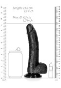 Curved Realistic Dildo Balls Suction Cup - 8""""/ 20,5 cm RealRock Curved Realistic Dildo Balls Suction Cup - 8""""/ 20,5 cm RealRock