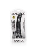 Curved Realistic Dildo Balls Suction Cup - 8""""/ 20,5 cm RealRock Curved Realistic Dildo Balls Suction Cup - 8""""/ 20,5 cm RealRock
